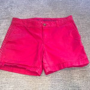 Khakis by Gap bright pink girlfriend fit 5 inch shorts. Size 2